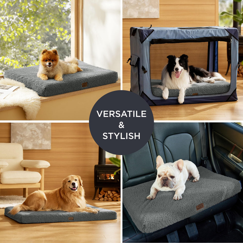 Bedsure Self-Warming Dog Bed non-slip bottom keeps bed in place