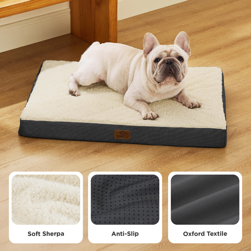 Bedsure sherpa fabric delivers cloud-soft warmth for relaxed lounging after playtime.