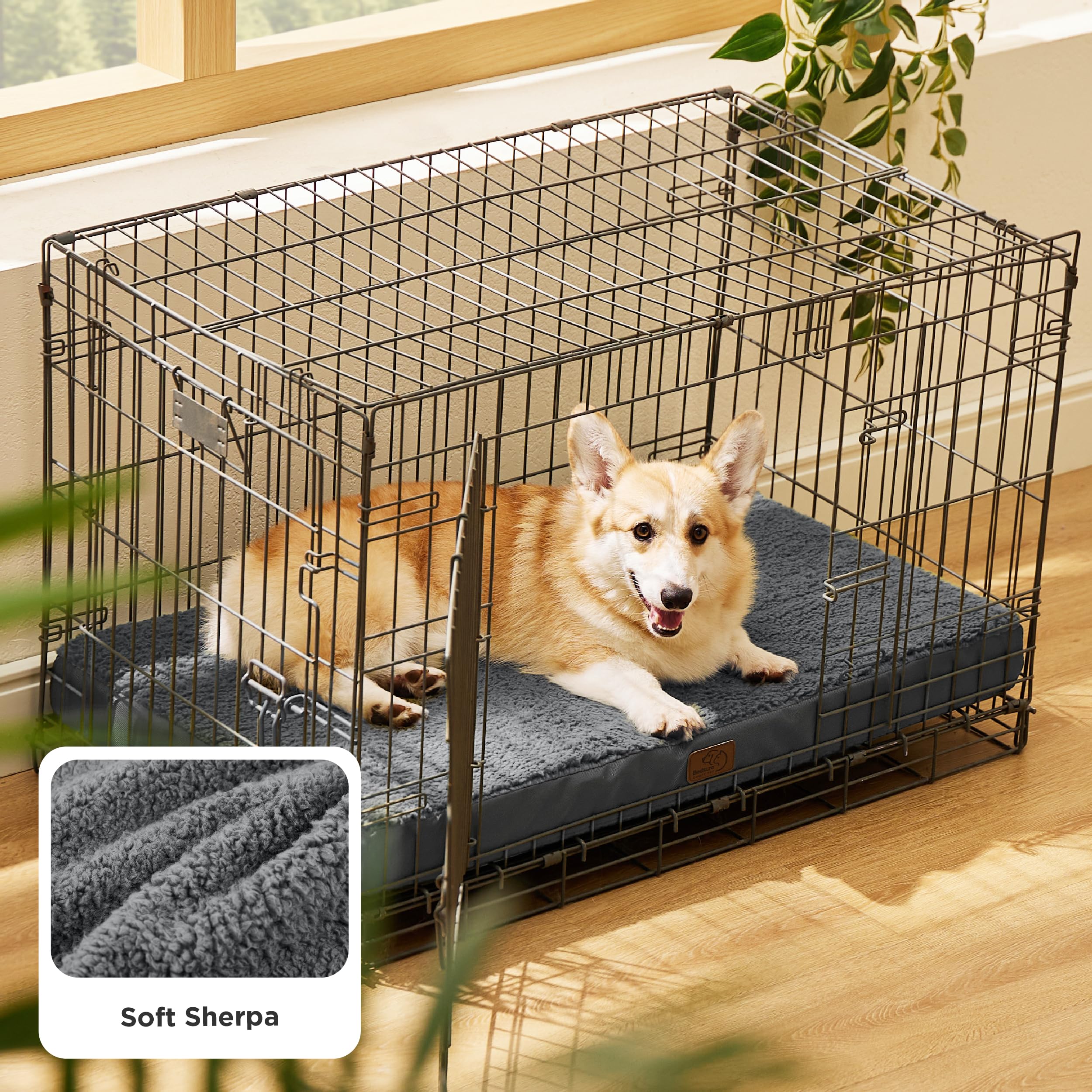 Bedsure sherpa fabric closeup evokes cloud-like softness for cozy snuggles and calming naps.
