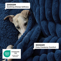 Bedsure sherpa-softness dog blanket offers plush warmth for cozy lounging after playtime