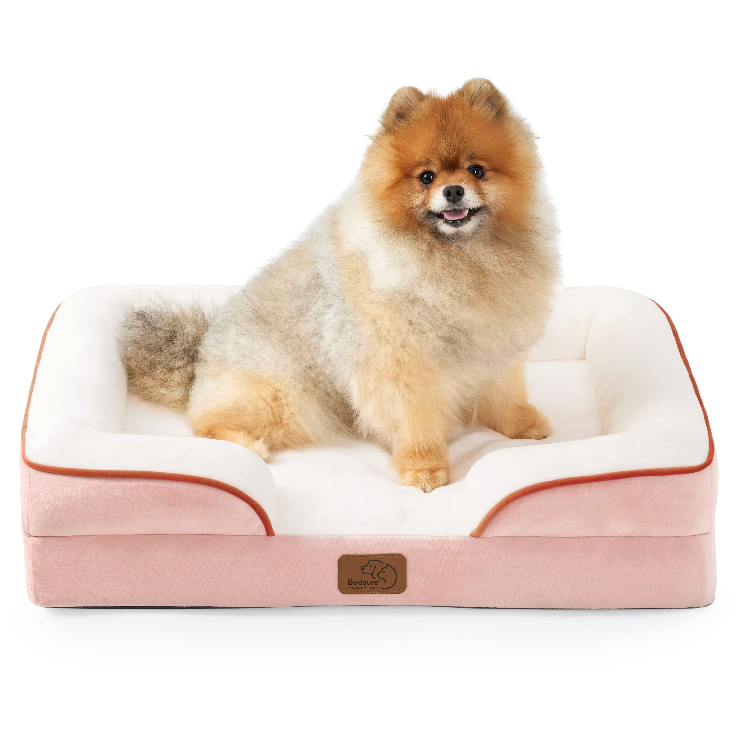 Bedsure orthopedic dog bed foam closeup highlighting joint-supporting high-density foam
