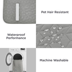 Bedsure soft-polyester-fiber-cover closeup offers plush pet comfort.