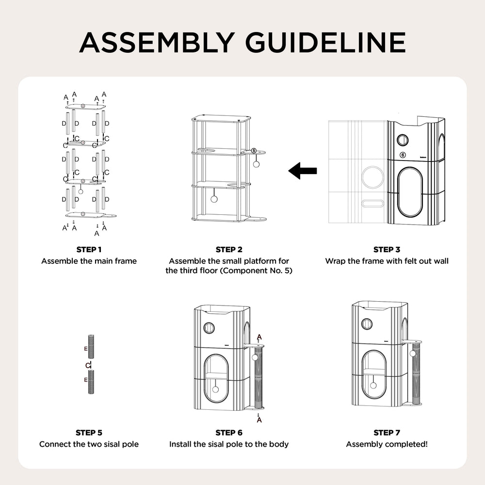 Bedsure sturdy construction corner placement for extra stability.