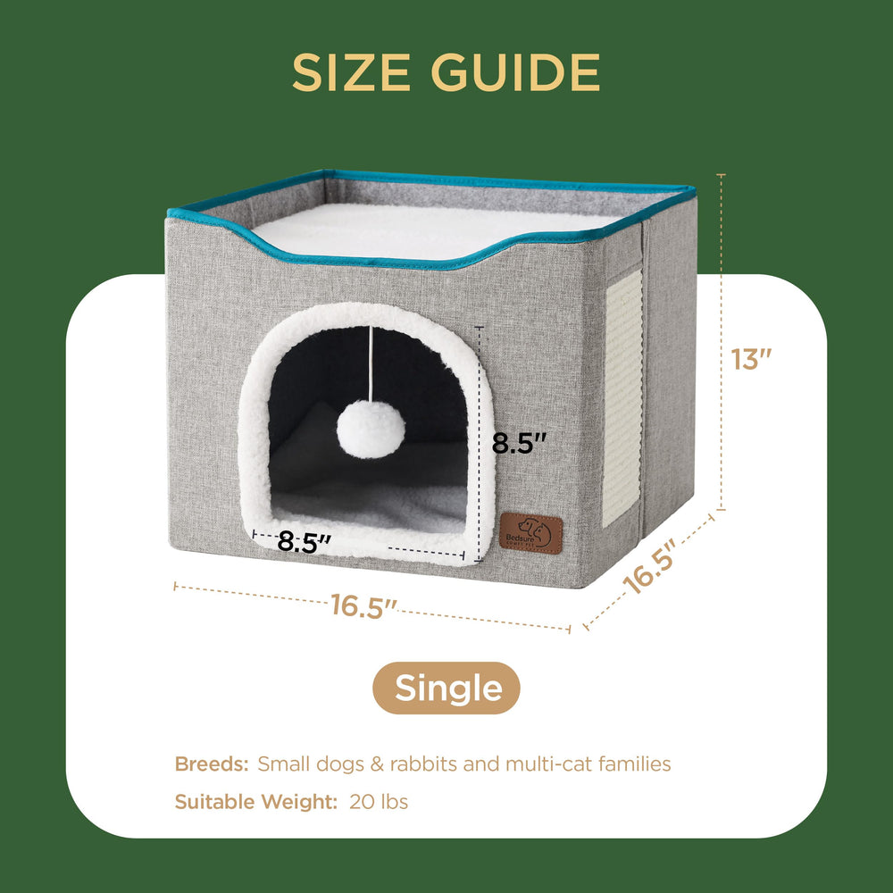 Bedsure sturdy-mdf-frame ensures durable support for cats under 20 lbs.