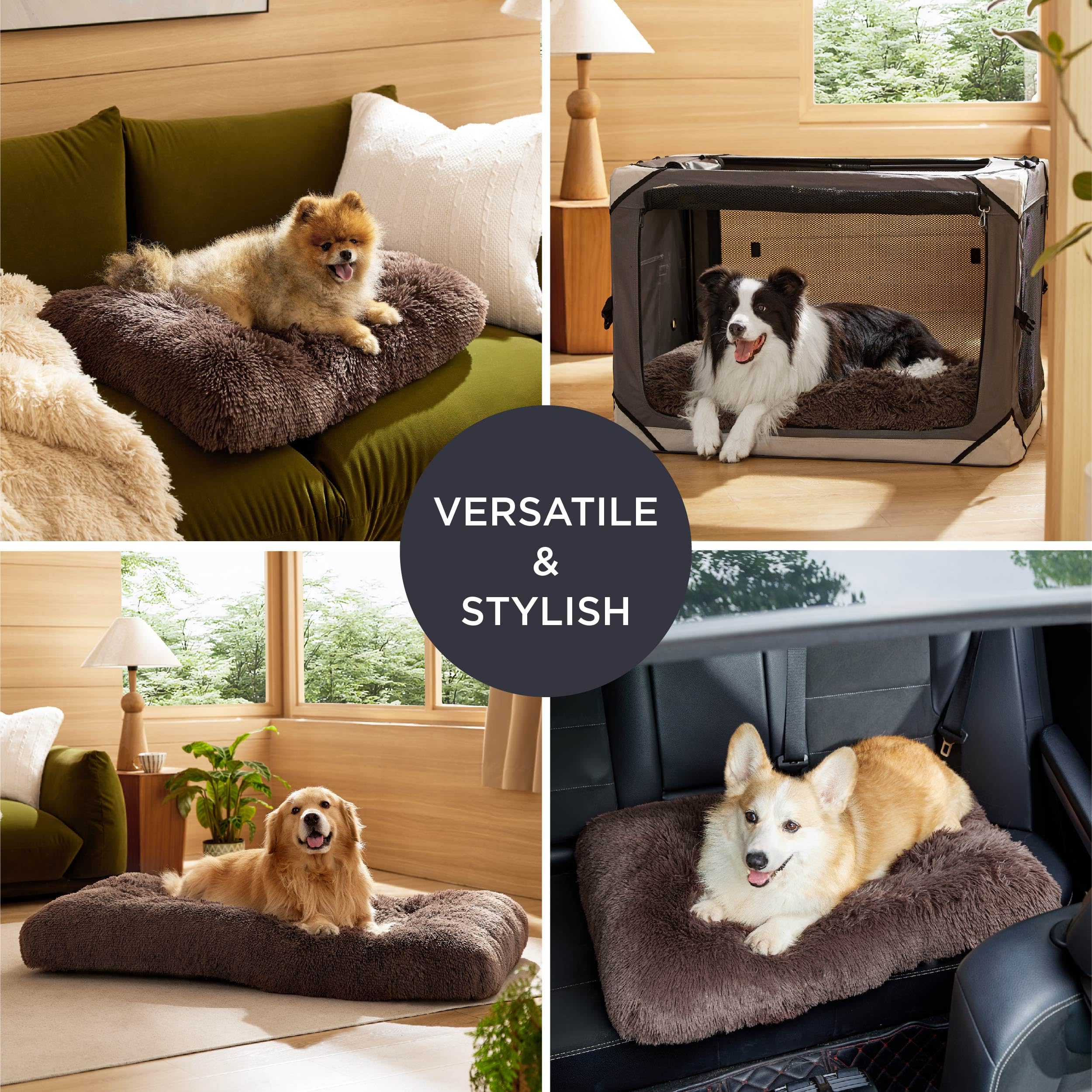 Bedsure versatile dog bed for kennels, crates, and backseats.