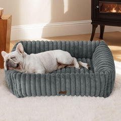 Bedsure washable dog bed with removable cover for easy cleanup and cozy support.