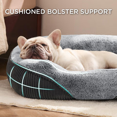 Bedsure washable dog bed non-slip bottom keeps bed in place on smooth floors