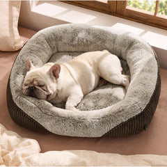 Bedsure Washable Dog Bed plush-rectangle-top delivers cozy lounging.