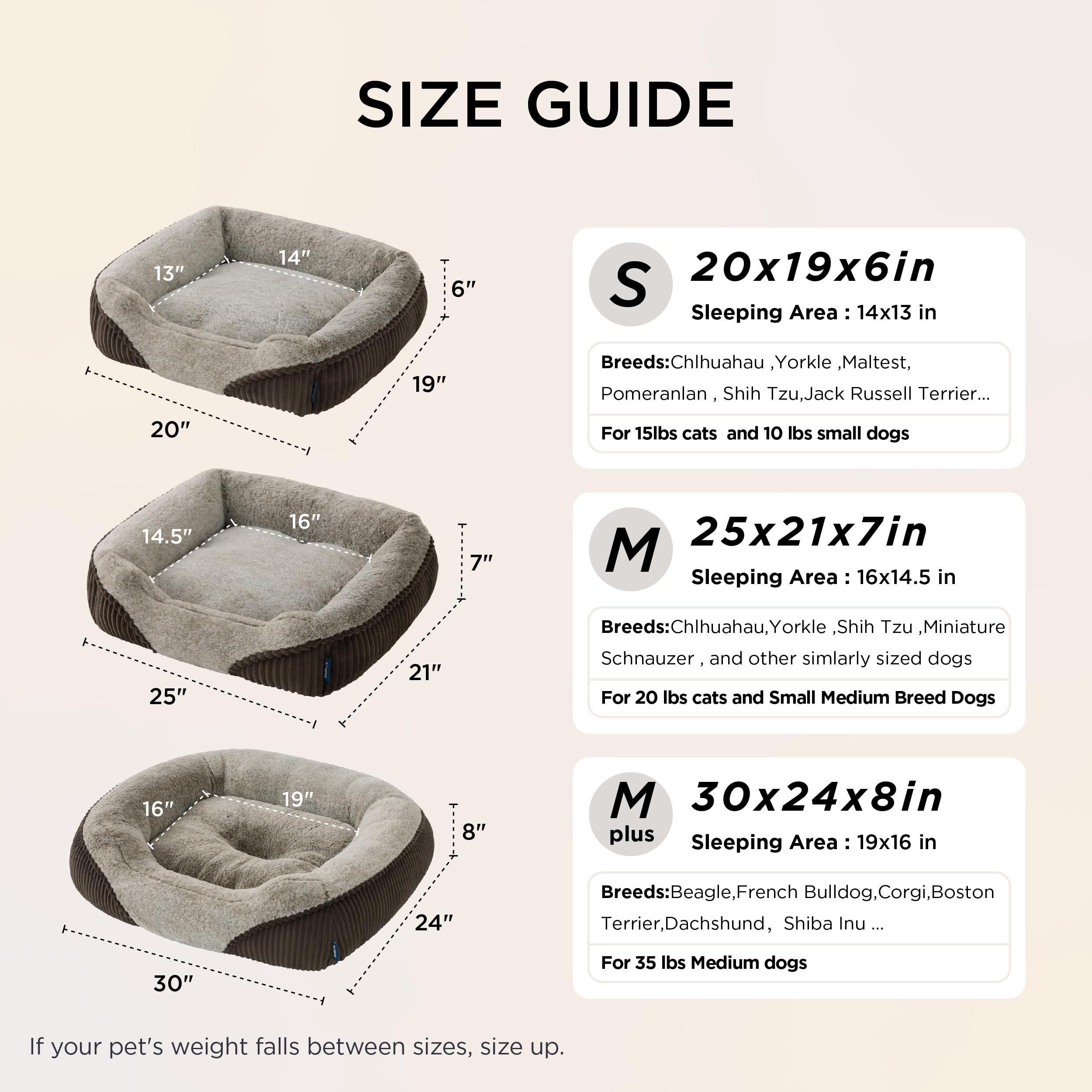 Bedsure bolster detail shows raised edges for secure resting spots.