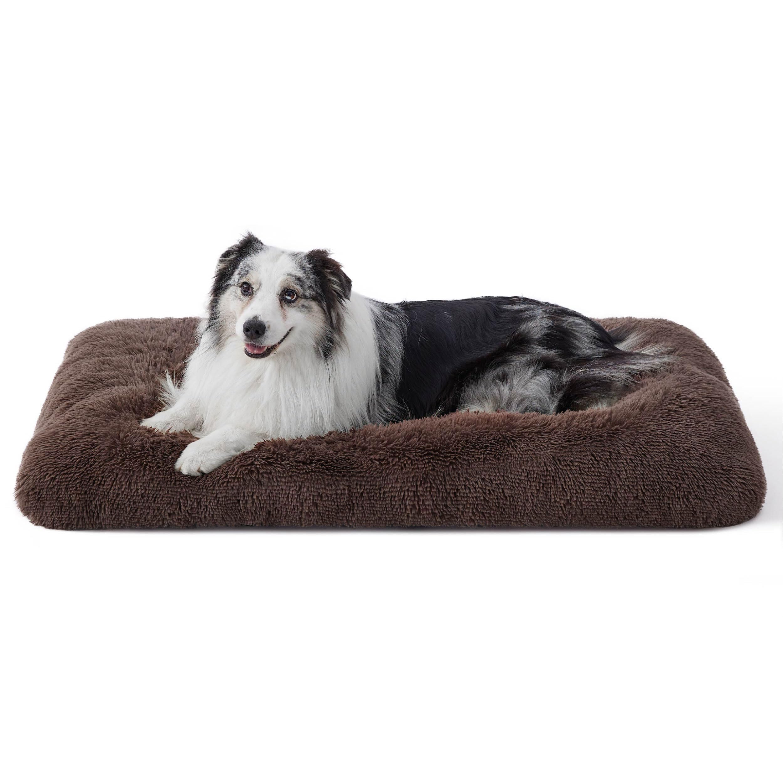 Bedsure washable extra large dog bed in crate offers cozy support for large breeds.