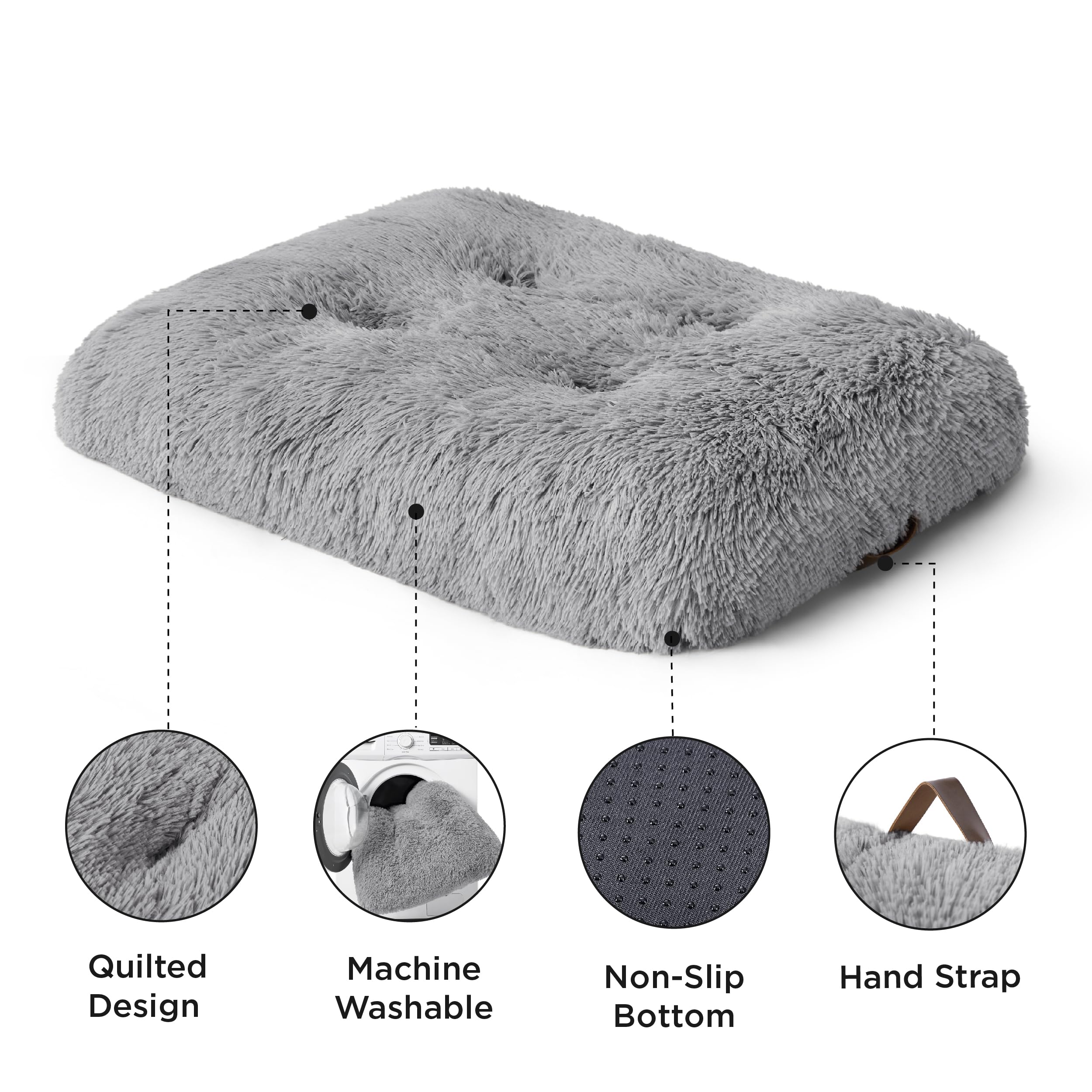 Bedsure xl dog bed road trip use for portable comfort.
