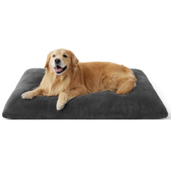 Bedsure XXL dog bed in crate offers spacious comfort for large dogs.