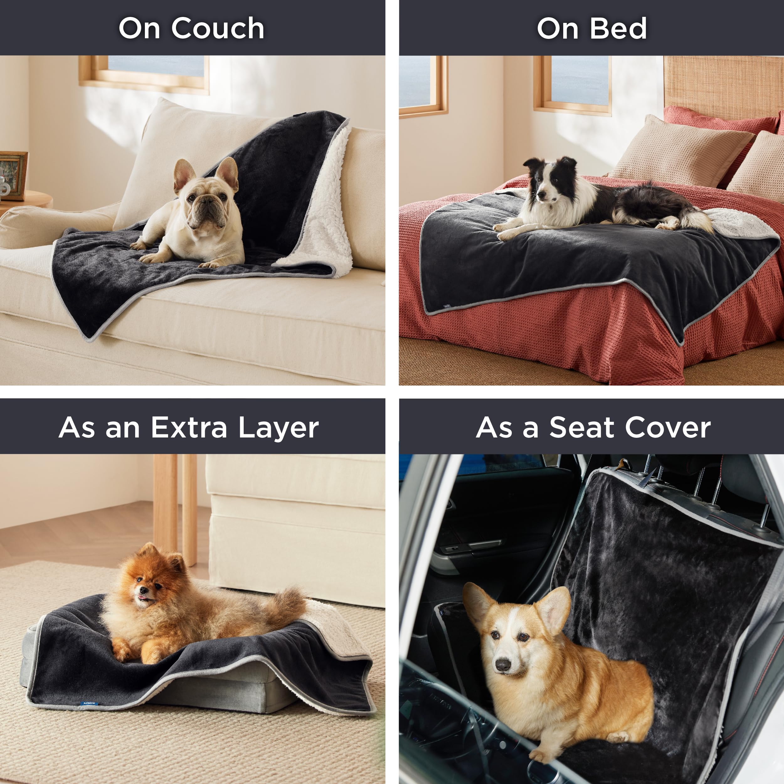 Bedsure twin size blanket on bed for winter cozy warmth with pets