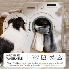 Bedsure waterproof blanket ideal for beds, couches, and crates for pets.