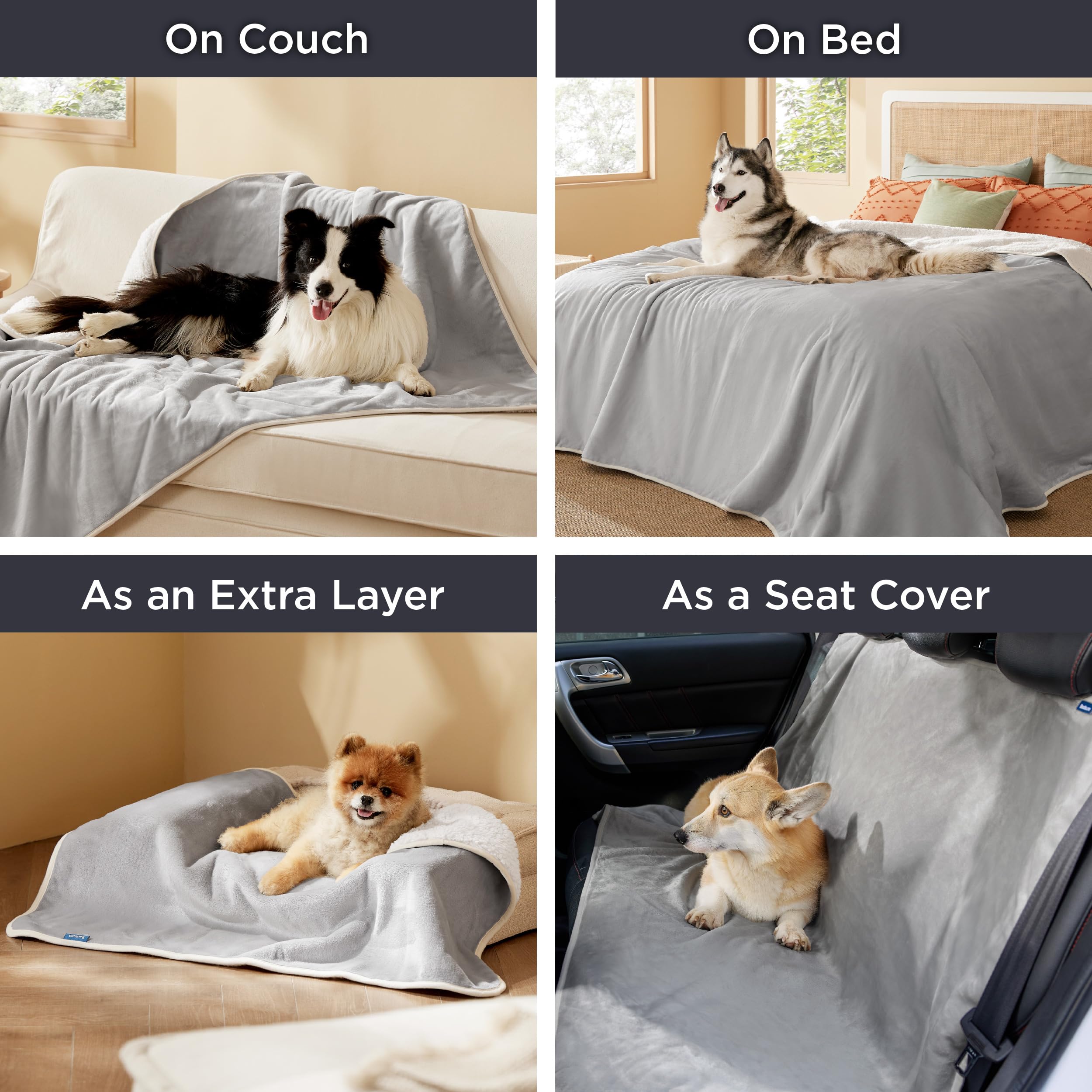 Bedsure dog crate-use image showing versatile protection.