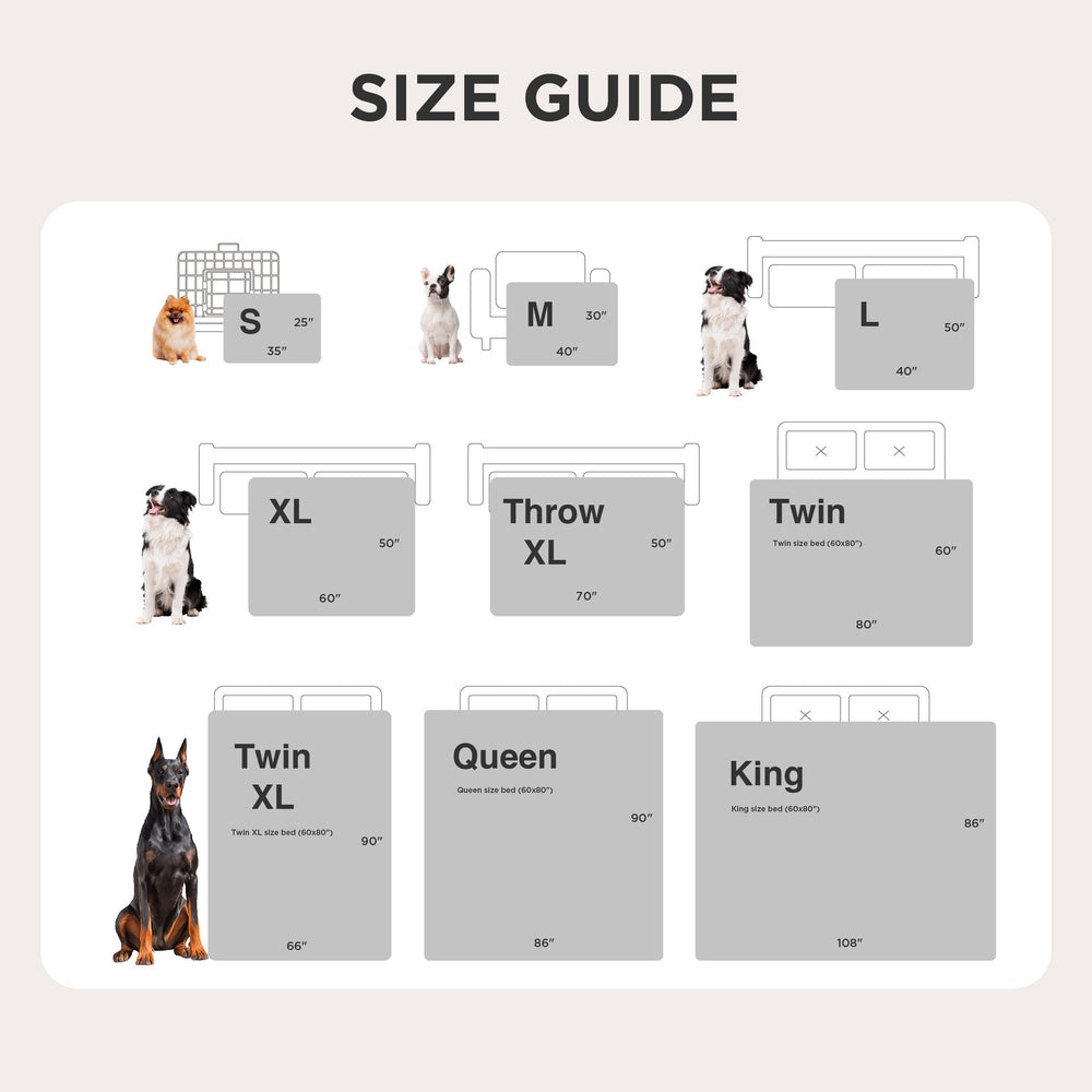 Bedsure king-size 108x86 waterproof blanket fits large pets and beds.