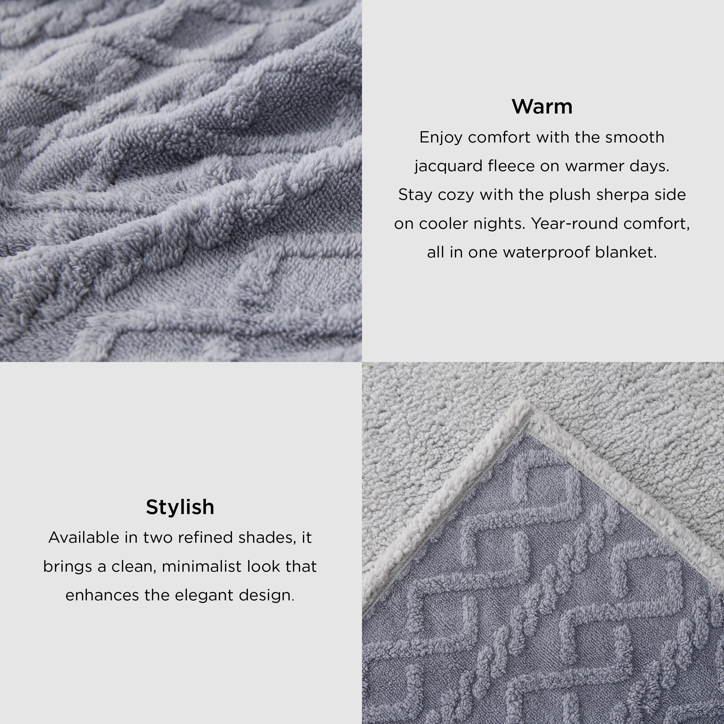 Bedsure soft sherpa side provides cozy warmth during pet naps.