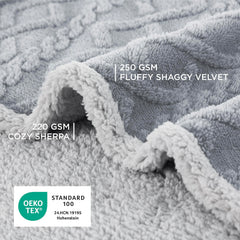 Bedsure fluffy velvet shaggy side cushions pets on chilly days.