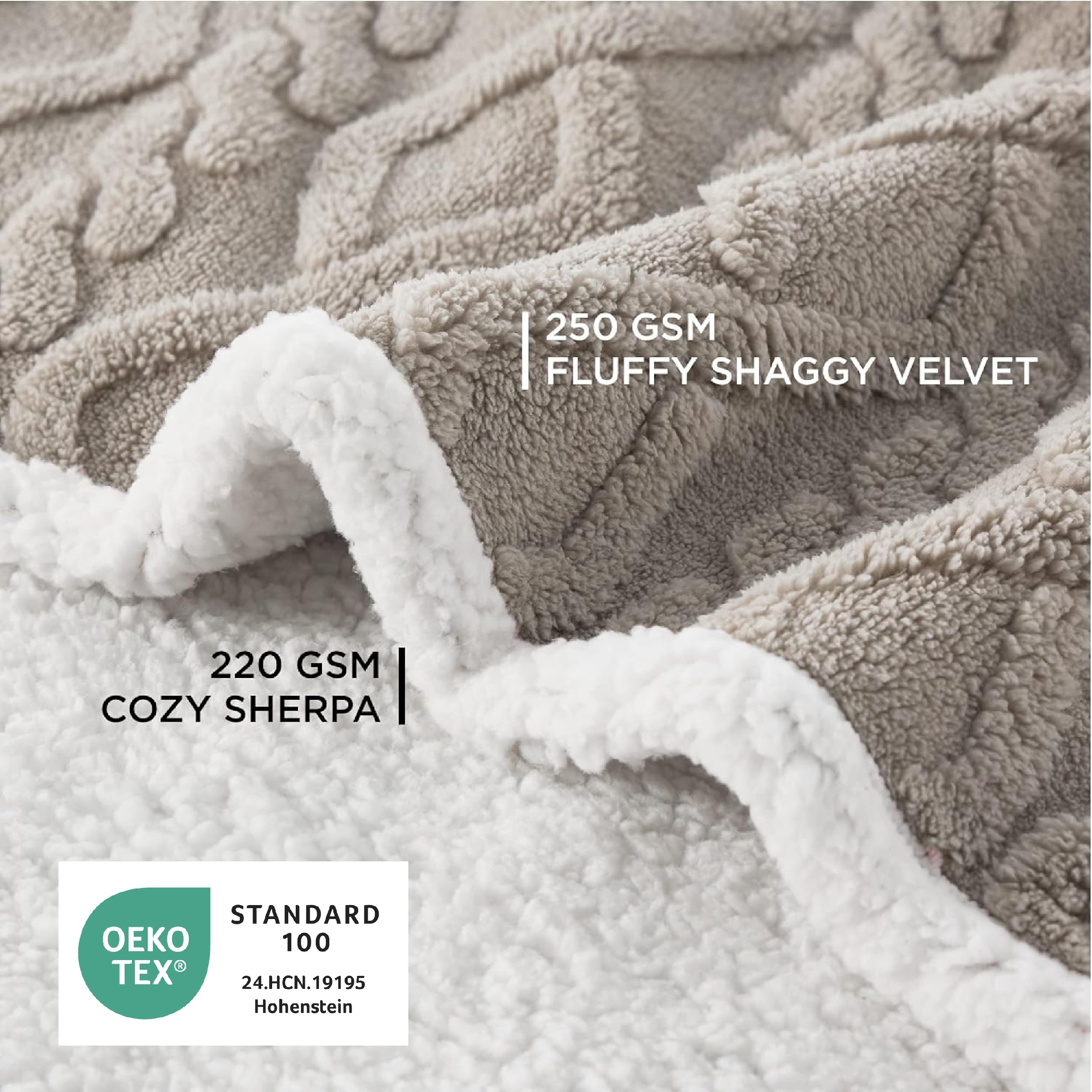 Bedsure waterproof dog blanket bed velvet side adds fluffy texture and style