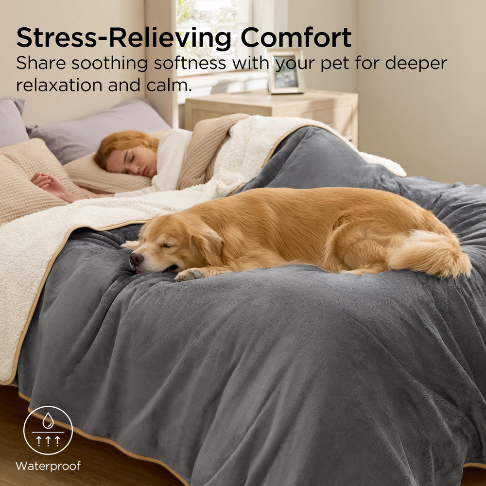 Bedsure easy-care blanket is machine washable for quick cleanup.