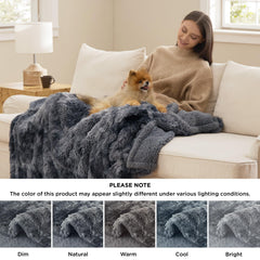 Bedsure waterproof dog blanket inner lining leakproof for spill protection.