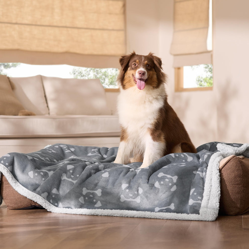 Bedsure blanket is machine washable for easy care after messy pets.