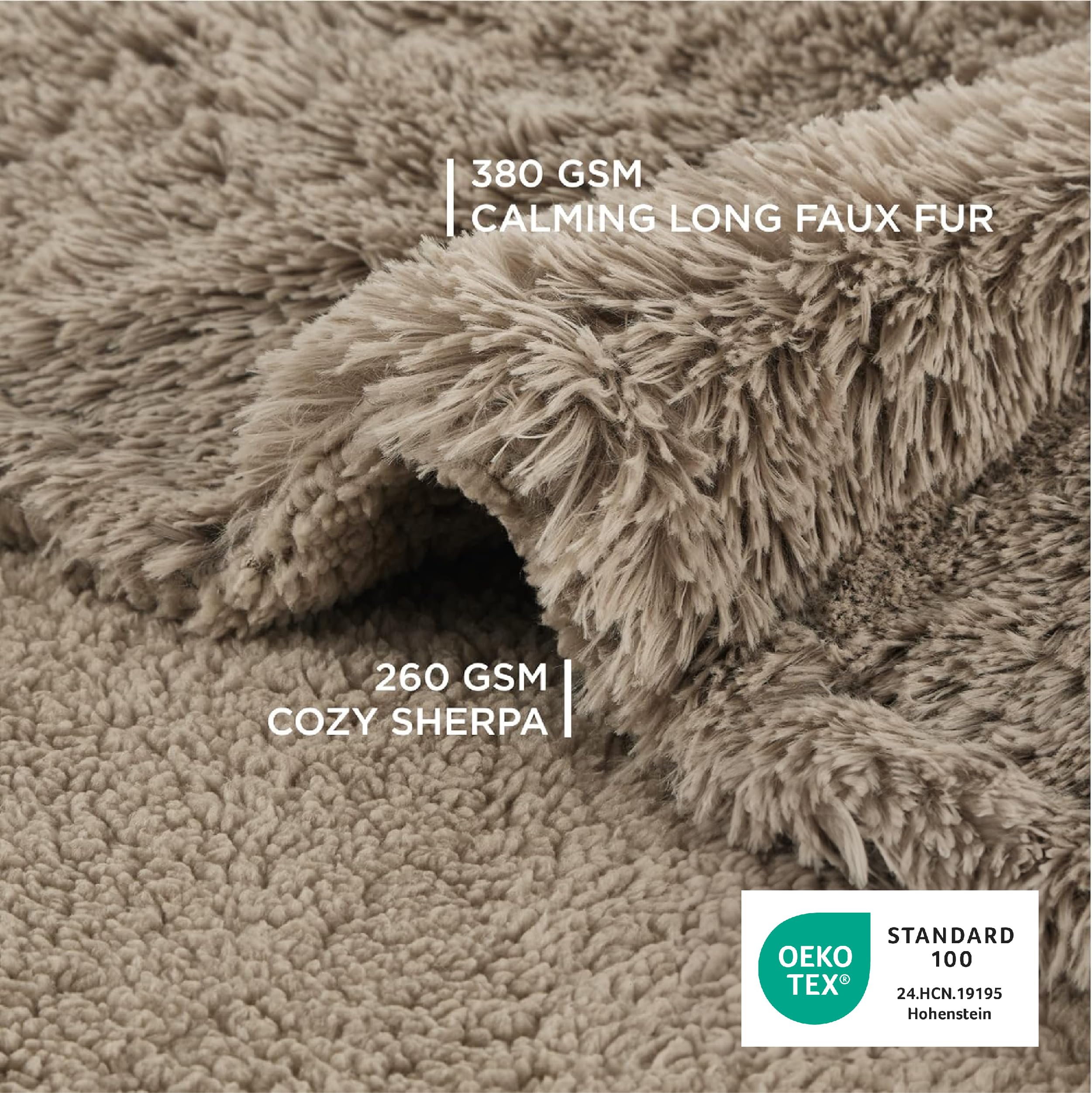 Bedsure reversible-design close-up demonstrates dual-sided warmth and versatile styling.