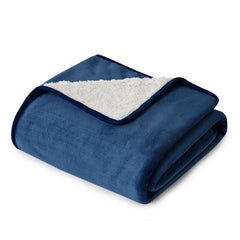Bedsure waterproof dog blanket with Sherpa side for cozy warmth and protection.