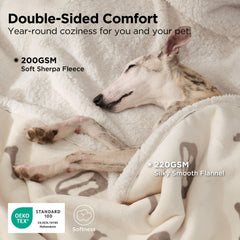 Bedsure waterproof dog blanket waterproof lining detail highlights leak protection for furniture