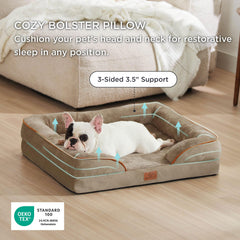 Bedsure waterproof inner liner removable cover shows easy care and spill protection.