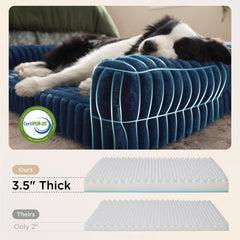 Bedsure dog bed interior with waterproof lining for spill protection.