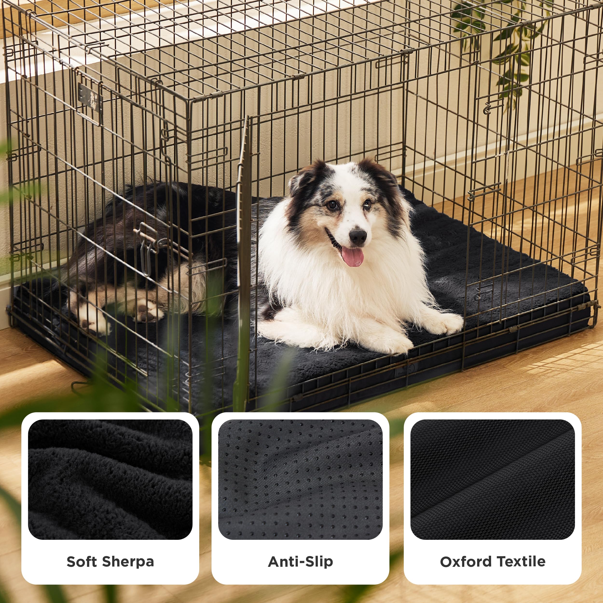 Bedsure XL dog bed removable cover demonstrates easy cleaning accessibility