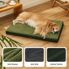 Bedsure XL dog bed huge-size-xl image illustrates ample space for large breeds.