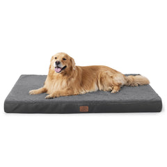 Bedsure XL dog bed removable cover closeup shows easy-care fabric and secure fit.
