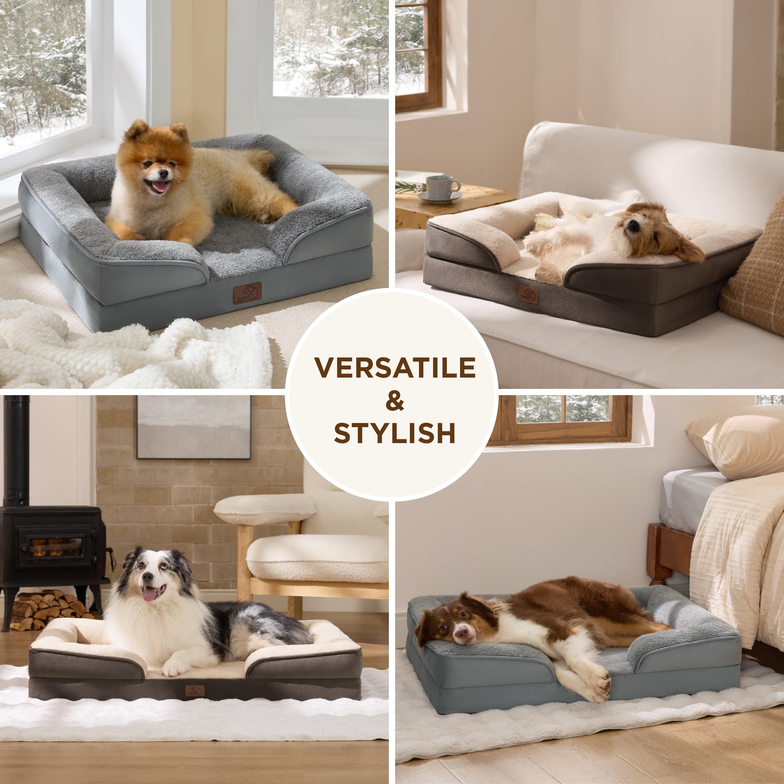 Bedsure XL dog bed setup in a spacious room for lounging