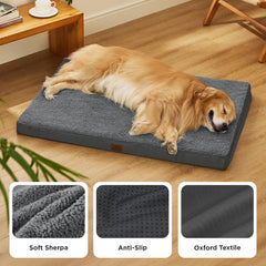 Bedsure XL dog bed sherpa fabric showcases cloud-soft coziness that pets will lean into.