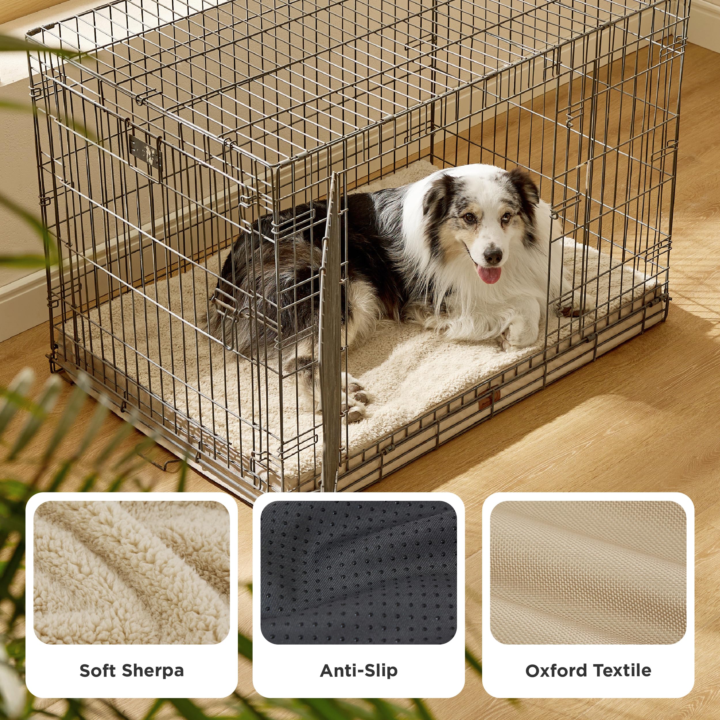 Bedsure XL dog bed sherpa softness offers plush, skin-friendly comfort.