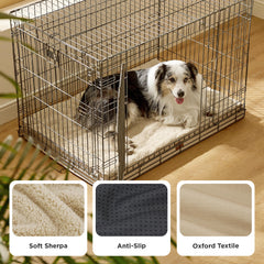 Bedsure XL dog bed sherpa softness offers plush, skin-friendly comfort.