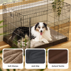 Bedsure XL dog bed with soft sherpa fabric delivers cloud like comfort
