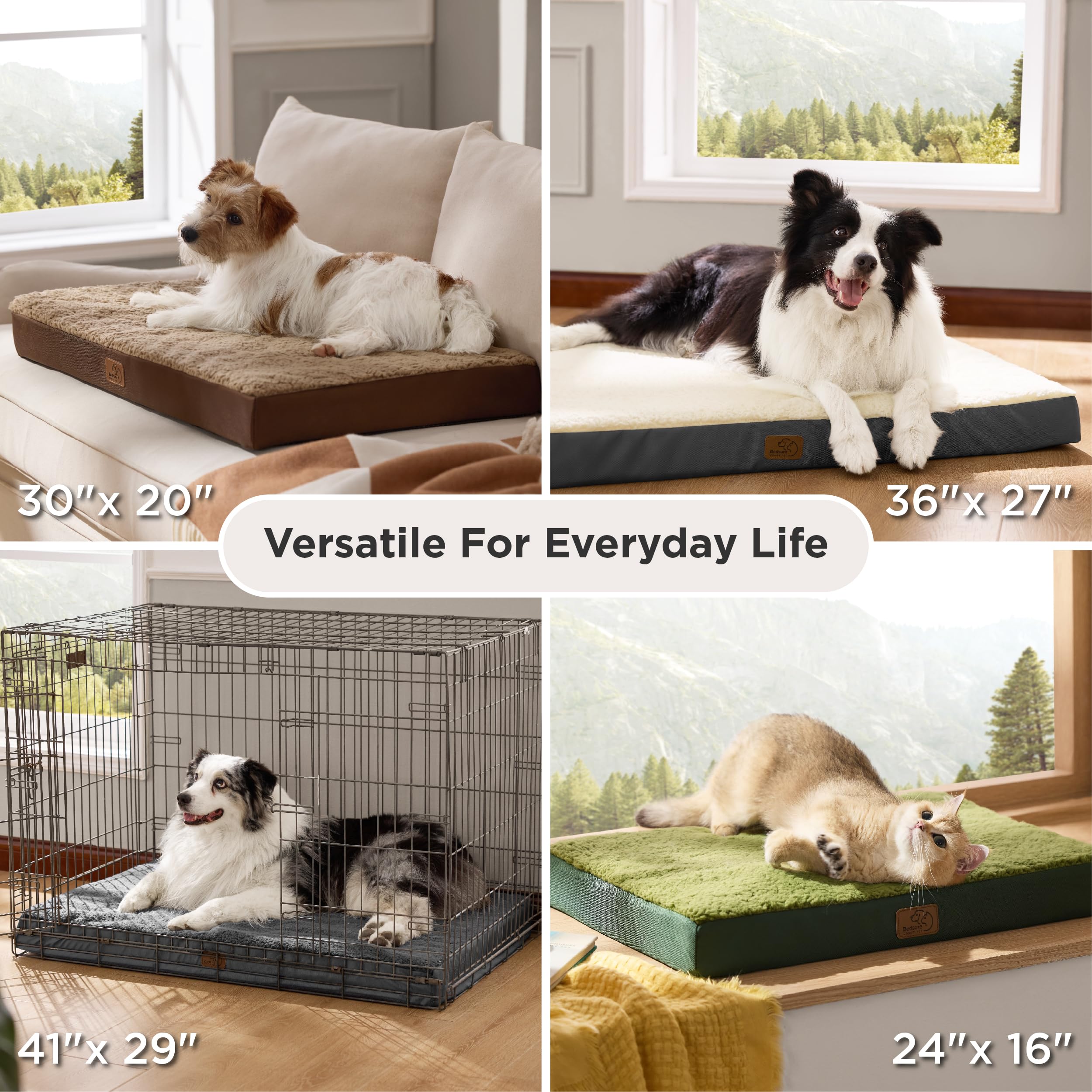 Bedsure XL dog bed travel-use setup demonstrates versatile portability