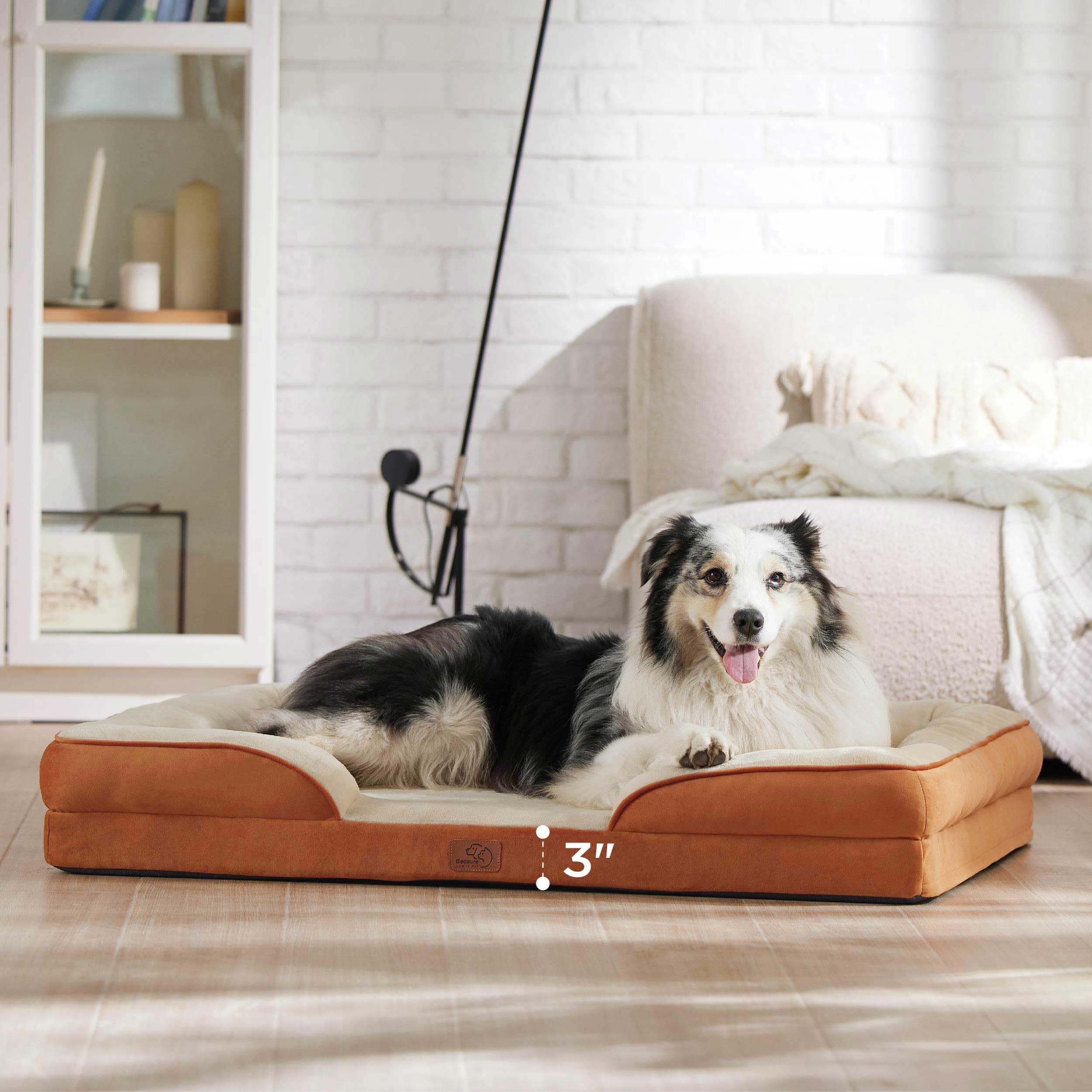Bedsure XL orthopedic bed waterproof liner protects foam from accidents and spills