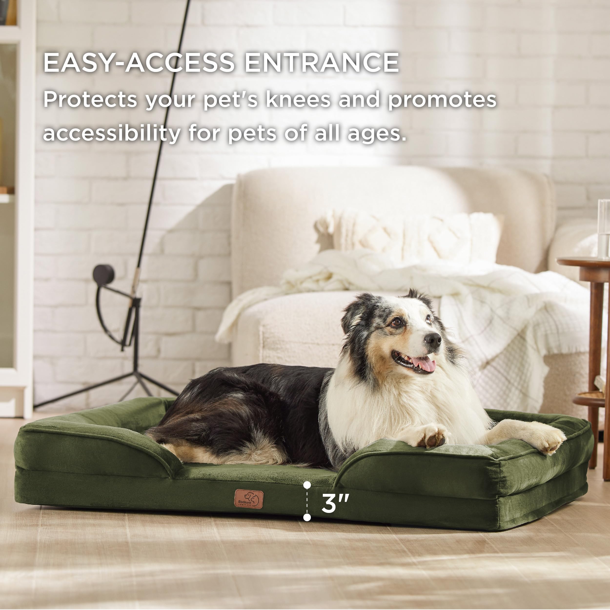 Bedsure XL orthopedic dog bed, 42-inch size suits extra-large dogs.