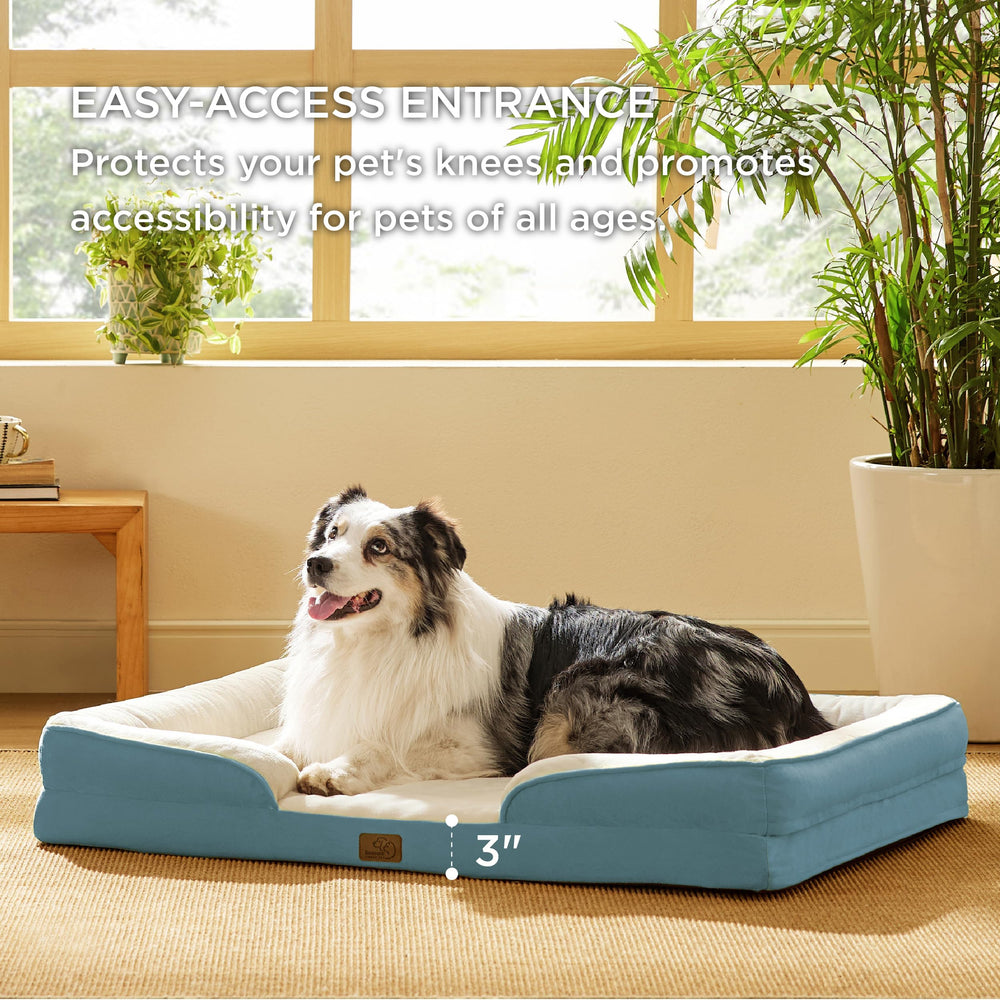 Bedsure XL orthopedic dog bed removable cover ready to machine wash.