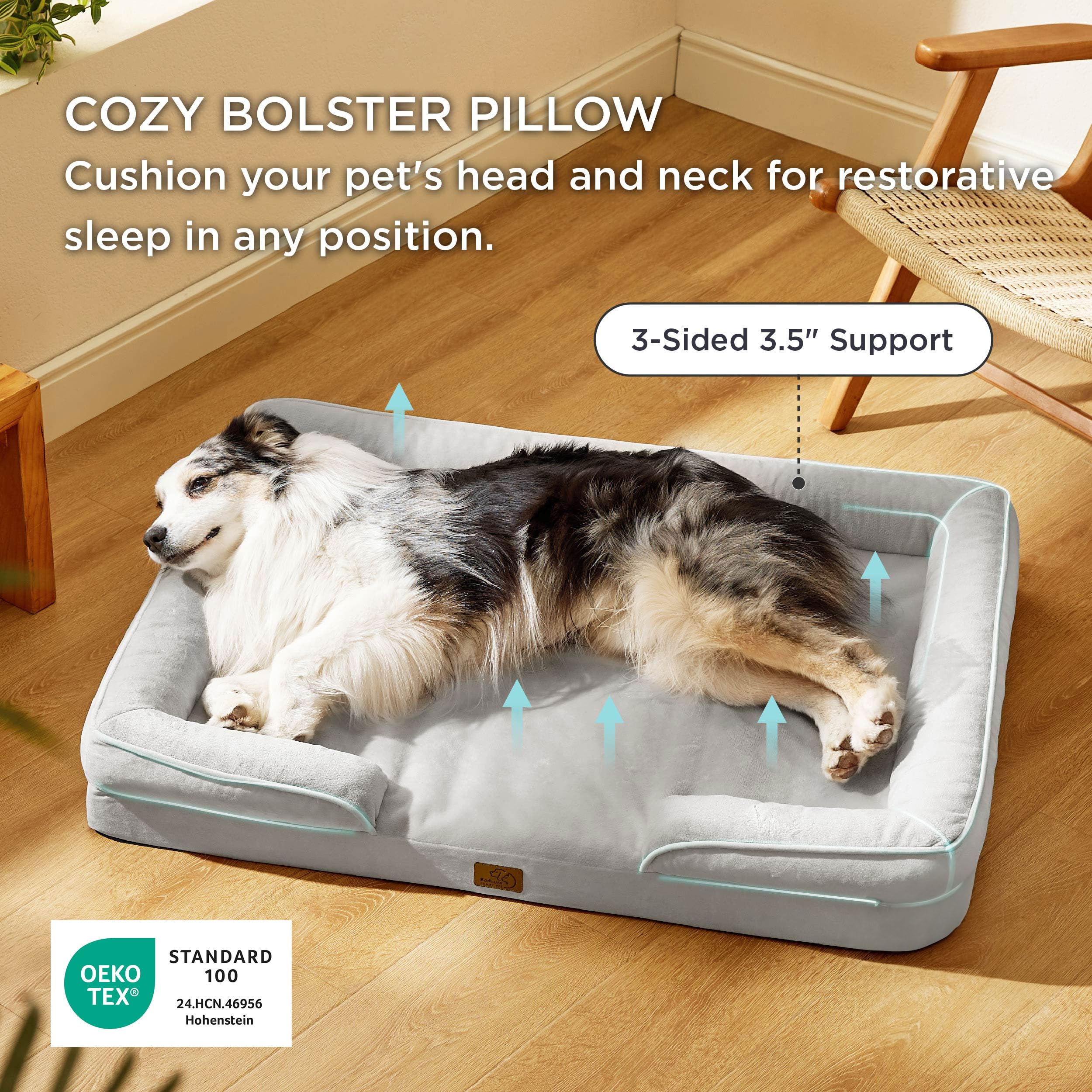 Bedsure removable cover for quick washing keeps the bed fresh.
