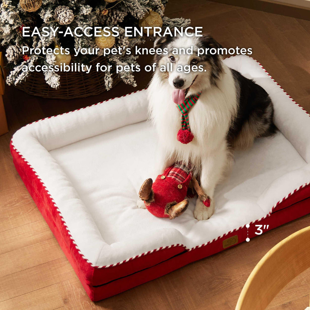 Bedsure XL orthopedic dog bed removable cover with zipper for quick washing