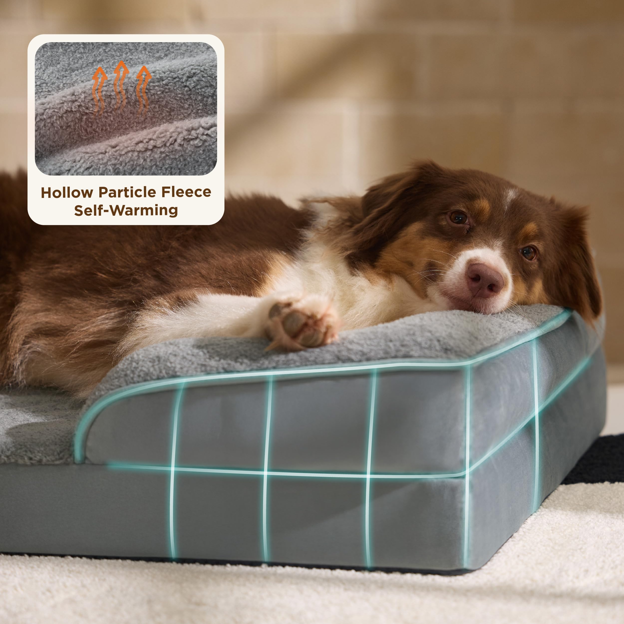 Bedsure XL orthopedic egg-crate foam provides joint support and pressure relief