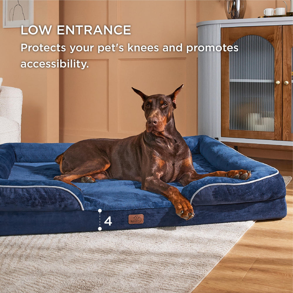 Bedsure non-skid bottom helps prevent slips on slick floors