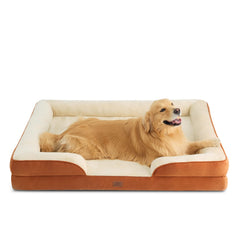Bedsure XXL orthopedic dog bed Ember Clay front view offering supportive comfort