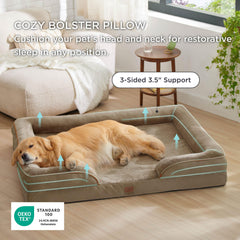 Bedsure XXL orthopedic dog bed removable cover demonstrates simple care