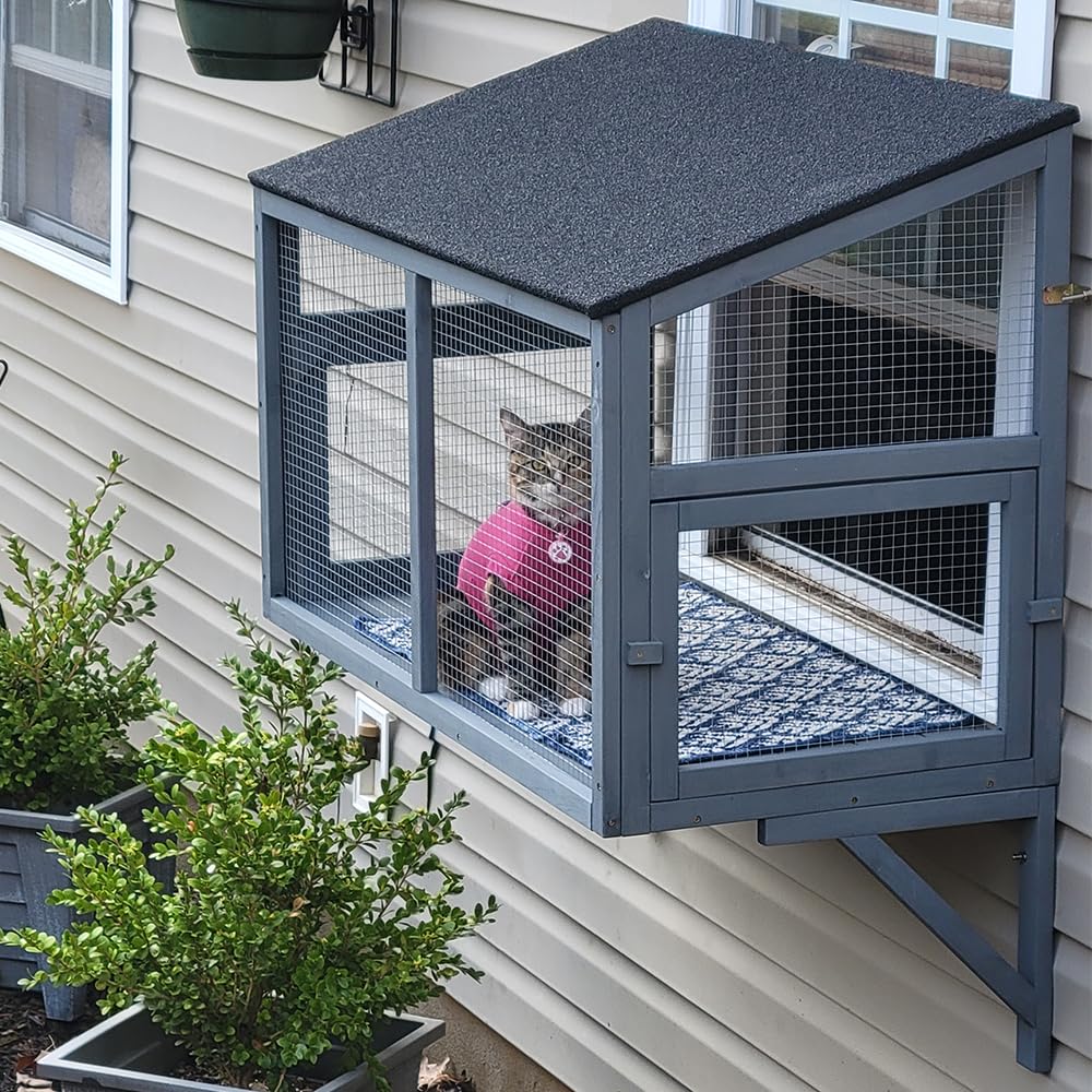 beeNbkks catio under-window access shows seamless indoor-outdoor entry.